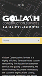 Mobile Screenshot of goliathconstructionservices.com