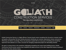 Tablet Screenshot of goliathconstructionservices.com
